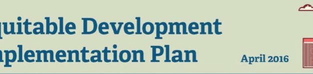Equitable Development Implementation Plan