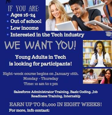 Young Adults in Tech (YAT) is Recruiting!